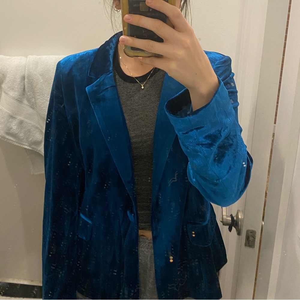 Blue Velvet blazer